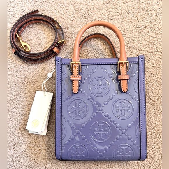 Tory Burch T Monogram Embossed Mini Tote - Picture 6 of 11